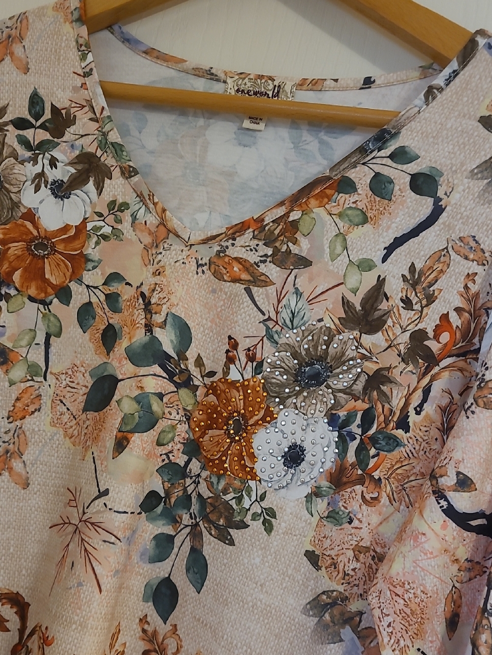 One World Fall Theme Blouse - Picture 3 of 6